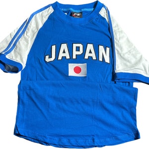 Camiseta de béisbol y fútbol de Japón: Camiseta de algodón bordada