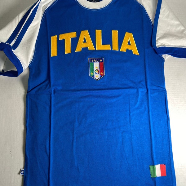 Italië overhemd Italia geborduurd alle maten NWT 100% katoen