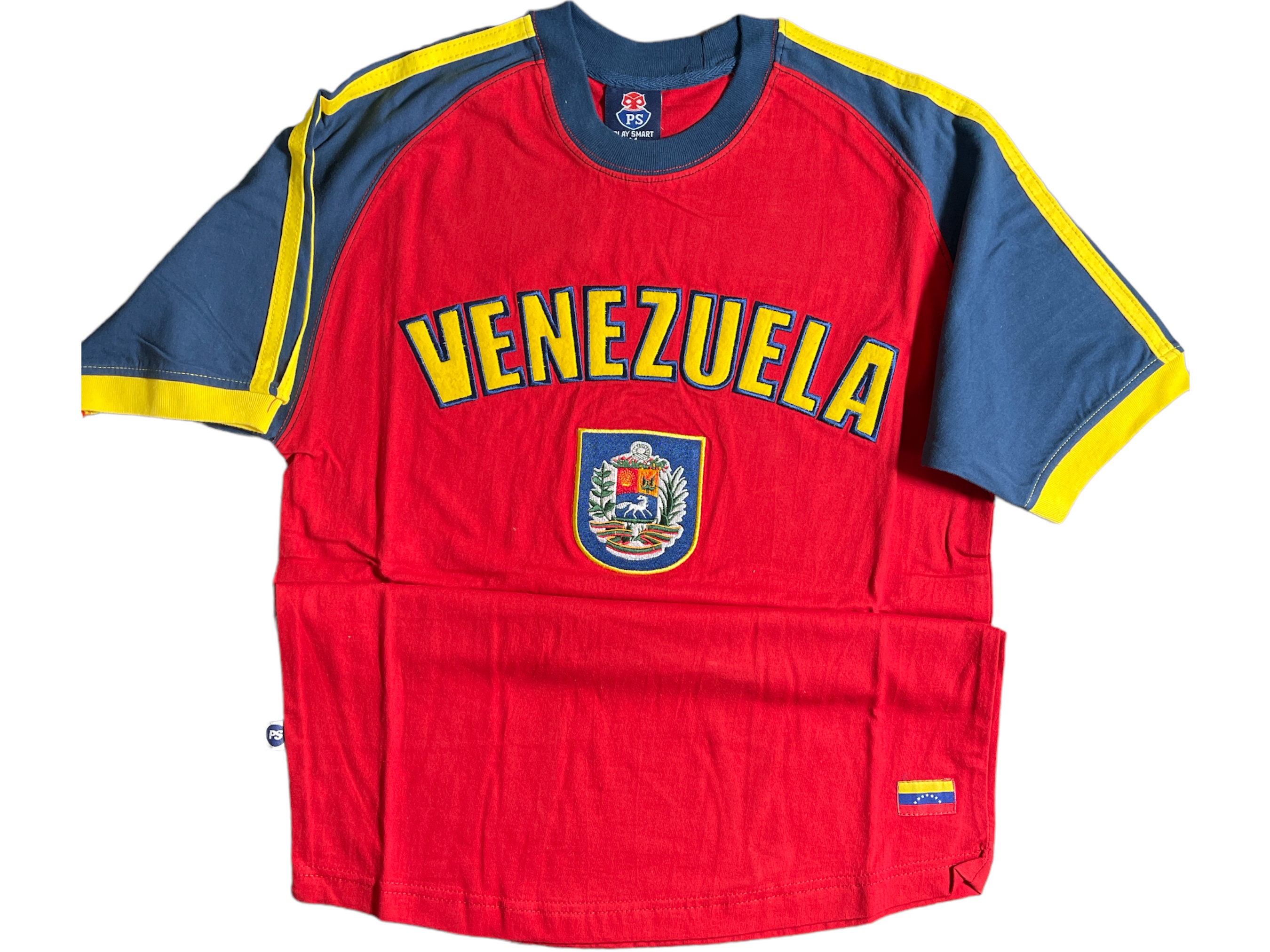 Camiseta Con La Bandera De Venezuela, Blanco, S