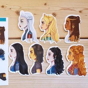 Throne of Glass Ladies Sticker Set | Officially Licensed