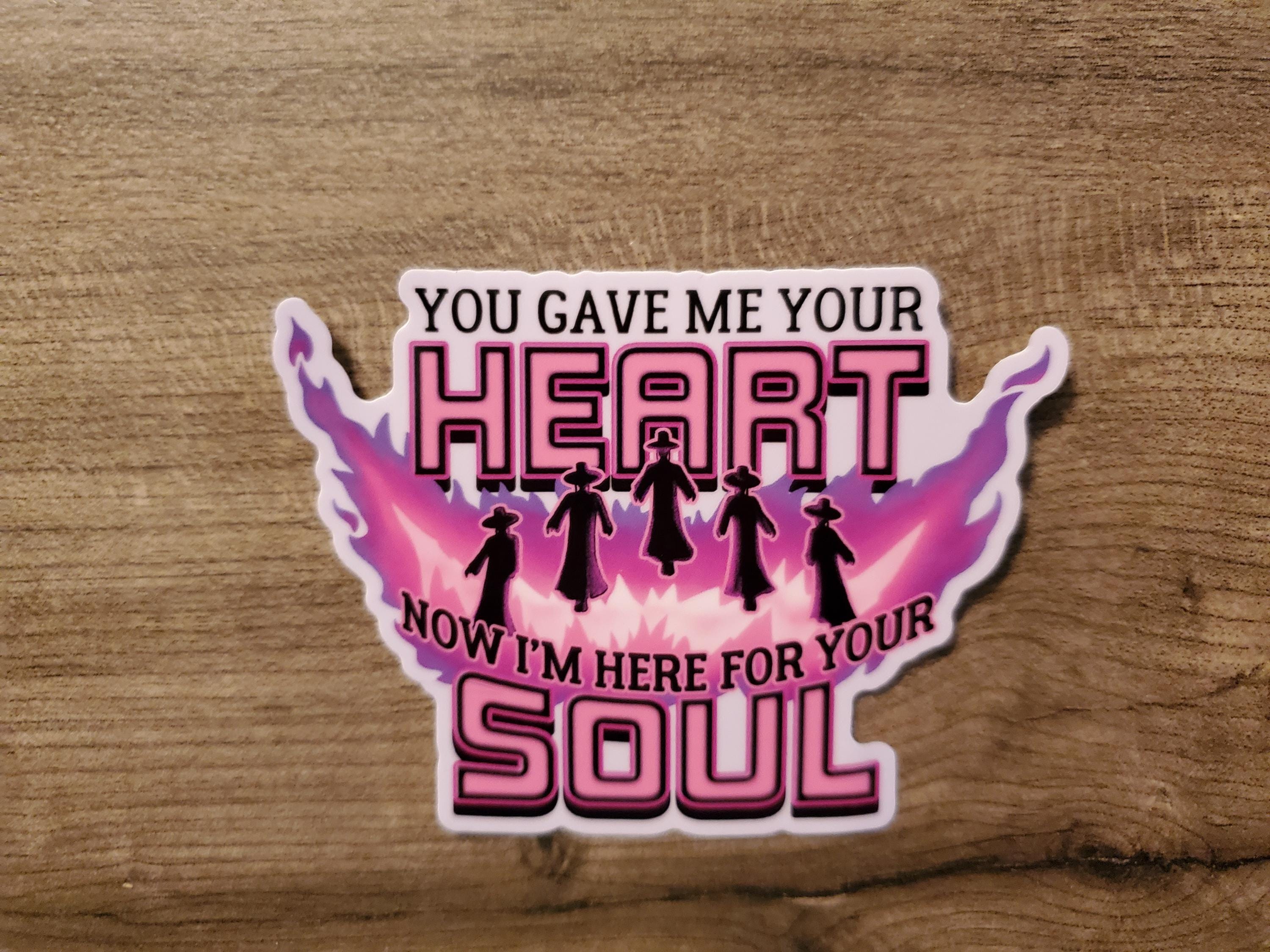 Kpop Demon Hunters Saja Boys Your Idol Sticker | Gave Me Your Heart, Now  I'm Here for Your Soul | KPDH Merch | Huntrix - Etsy, image size:3000x2250