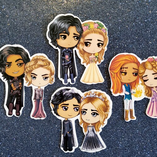 Chibi ACOTAR Couples Stickers From the Series A Court of Etsy