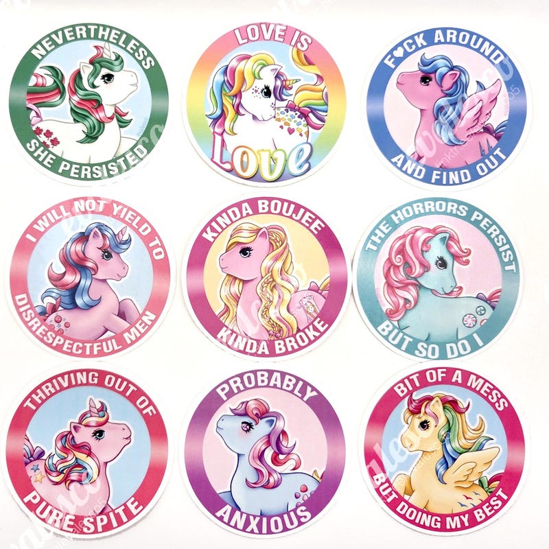 Mlp Stickers - Etsy