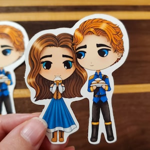 Chibi Lou and Reid Stickers from Serpent and Dove