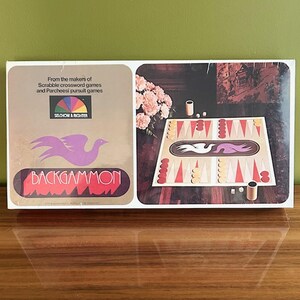 SEALED 1975 Backgammon Board Game Set, Selchow & Righter, N.Y.