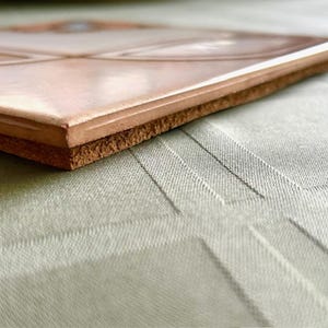 60&#39;s Vintage 8&quot; Italian Terra Cotta Glazed Ceramic Reclaimed Tile, for Display or Trivet