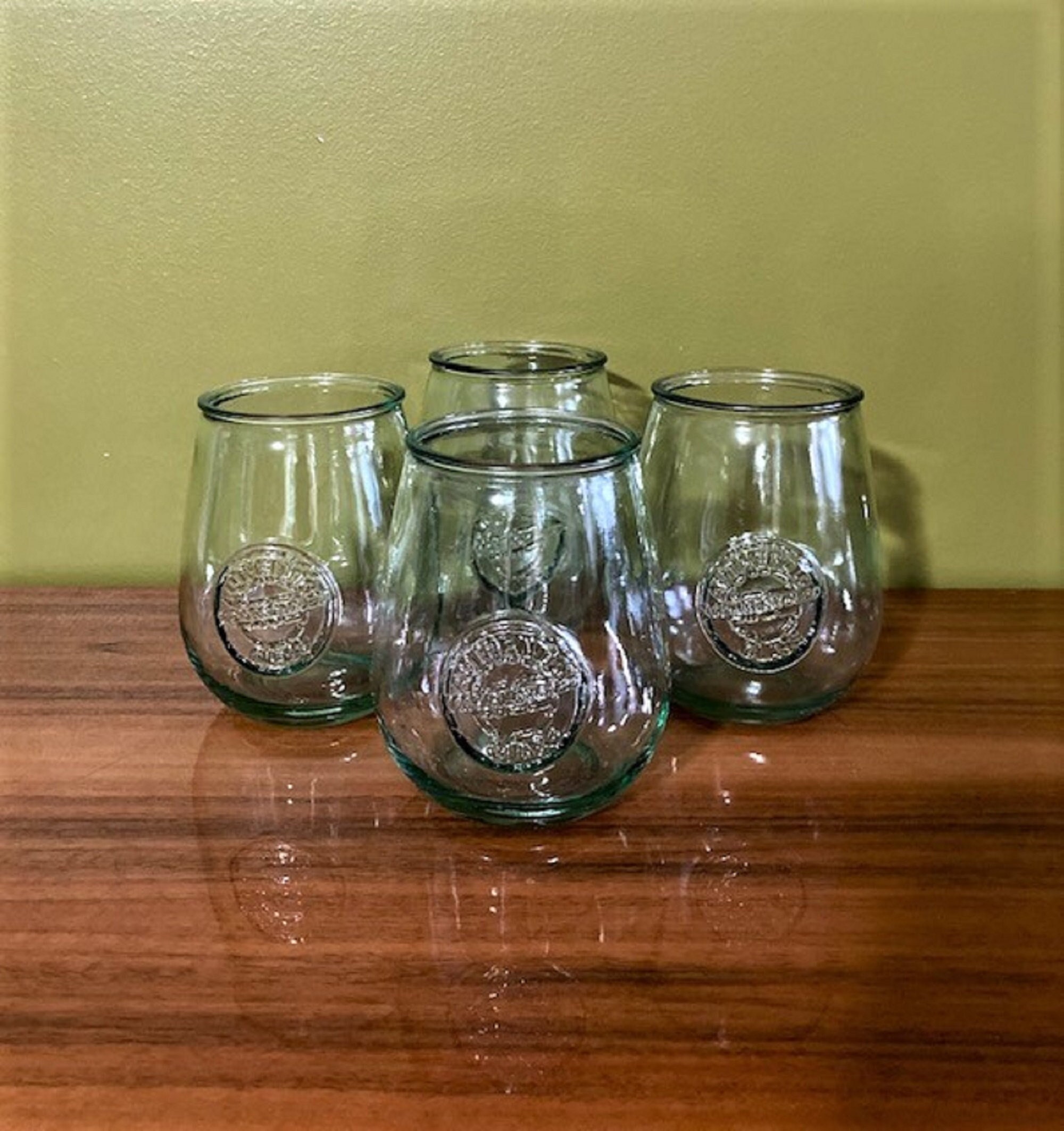 MexHandcraft Clear Blown 10 oz Tumbler Glasses, set of 6, Mexican Handmade  Glassware, Recycled Glass, Lead & Toxin Free (Tumbler)
