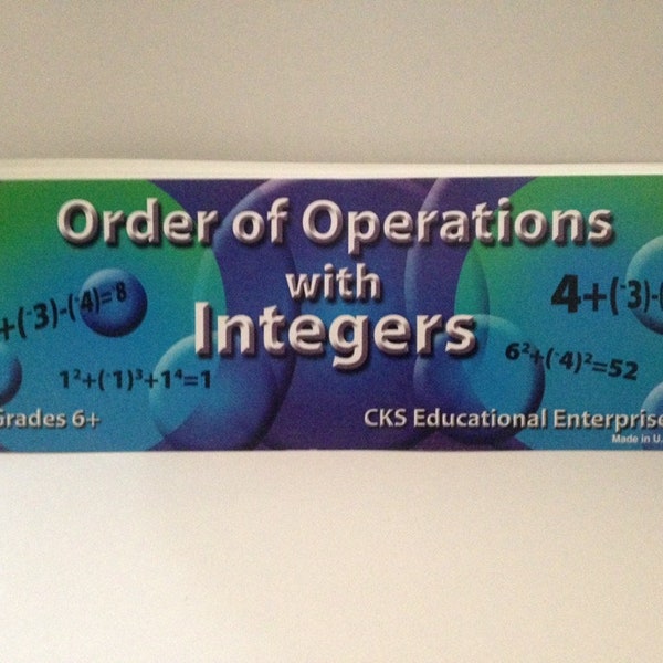 Order of Operations with Integers Flashcards