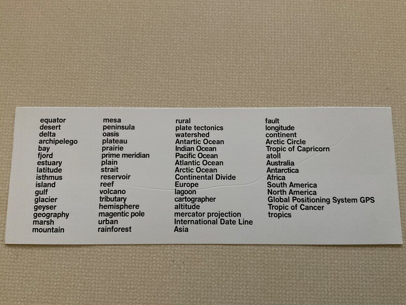 Geography Word Wall Cards for Classroom - Etsy Australia