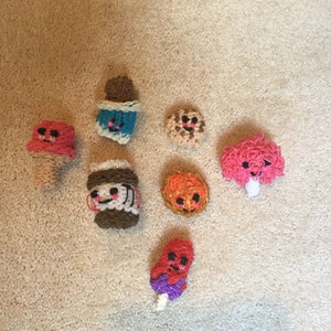 Rainbow loom kawaii desserts: choose any one
