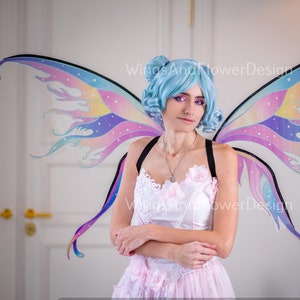 Rainbow Butterfly Wings: Fantasy Elf Costume, Photo Prop