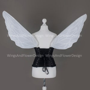 White Butterfly Fairy Wings: Corset Costume Wings