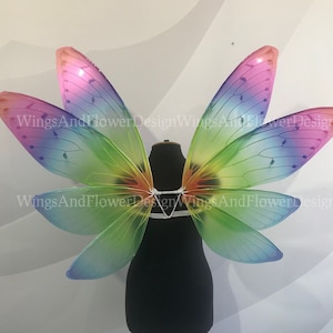 Rainbow Butterfly wings, elf wings, fairy wings, wings Photo Prop, butterfly fairy wings, fantasy halloween, fantasy, magical fairy