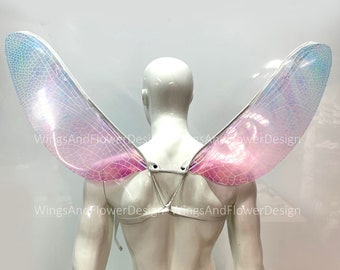 Dragonfly wings, butterfly blue purple wings, elf wings, fairy wings, wings Photo Prop, butterfly wings, fantasy halloween, magical fairy,