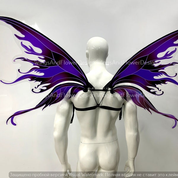 Purple butterfly wings, butterfly fairy wings, costume wings, Fairy wings, Pink Swallowtail, halloween