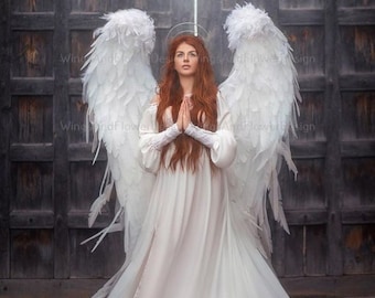 White Angel Wings: Cosplay Wedding Giant Wings