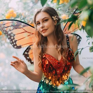 Yellow Orange Swallowtail Butterfly Wings Butterfly Fairy - Etsy