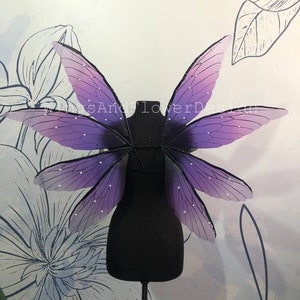 Purple Fairy wings, butterfly wings, elf wings, wings Photo Prop, butterfly fairy wings, fantasy halloween, fantasy, magical fairy