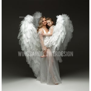 White angel wings, angel wings, wedding wings, Victoria secret angel wings, giant sexy wings, wings cosplay, Christmas angel, Lucifer wings