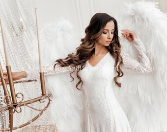 トリートユアセルフ angel wings long dress white Treatürself angel wings long dress White treat urself angel