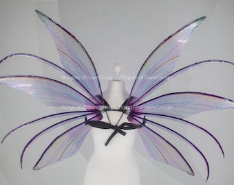 Purple Fairy wings, butterfly wings, elf wings, wings Photo Prop, butterfly fairy wings, fantasy halloween, fantasy, magical fairy