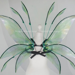 Butterfly green wings, forest fairy wings, fairy wings, wings Photo Prop, wedding wings, butterfly magical fairy wings, fantasy halloween