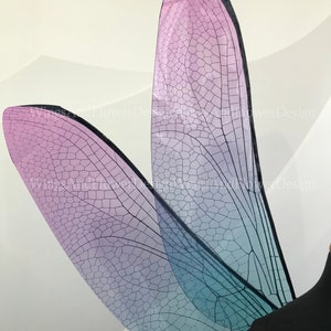 Dragonfly wings, butterfly blue purple wings, elf wings, fairy wings, wings Photo Prop, butterfly wings, fantasy halloween, magical fairy, image 5