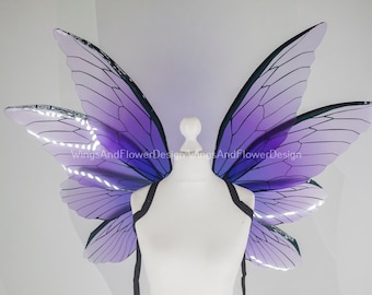 Purple Fairy wings, butterfly wings, elf wings, wings Photo Prop, butterfly fairy wings, fantasy halloween, fantasy, magical fairy