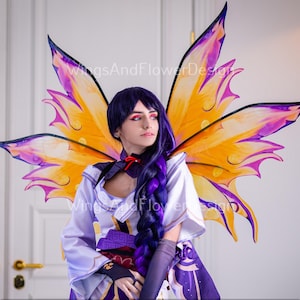 Purple yellow butterfly dragonfly pink phoenix bird wings, costume wings, blue fairy wings,  Halloween