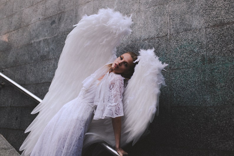 Weiße Engel Flügel Engel Flügel Hochzeit Flügel riesige Etsy