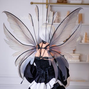 Fantasy butterfly brown gray elf fairy wings, wings Photo Prop, fantasy halloween, magical fairy Carnival Holiday Costume Accessories wings