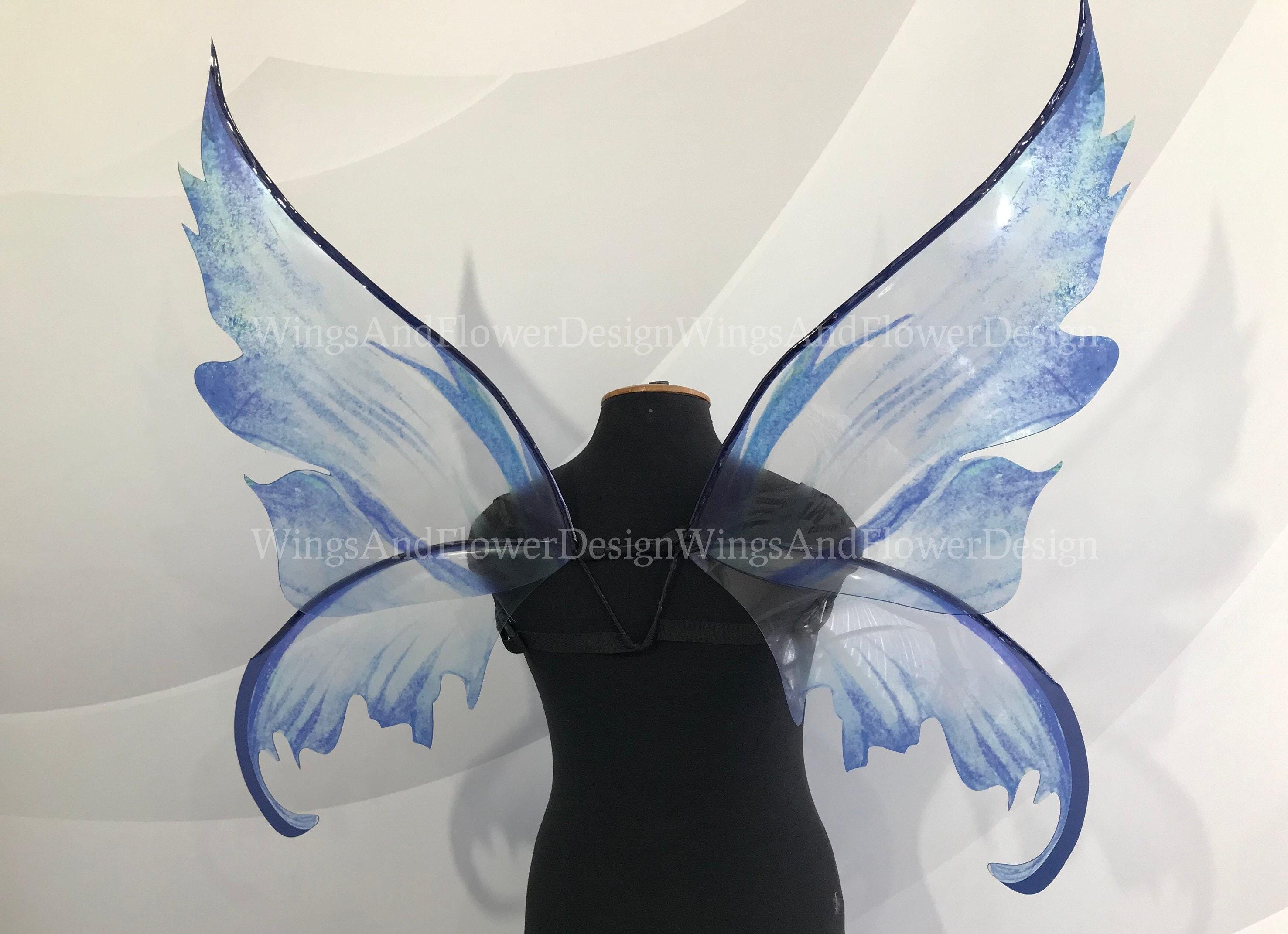 Blue Fairy wings, butterfly wings, elf wings, wings Photo Prop, butterfly fairy wings, fantasy halloween, fantasy, magical fairy