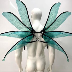 Butterfly green wings, elf wings, fairy wings, wings Photo Prop, wedding wings, butterfly fairy wings, fantasy halloween, magical fairy
