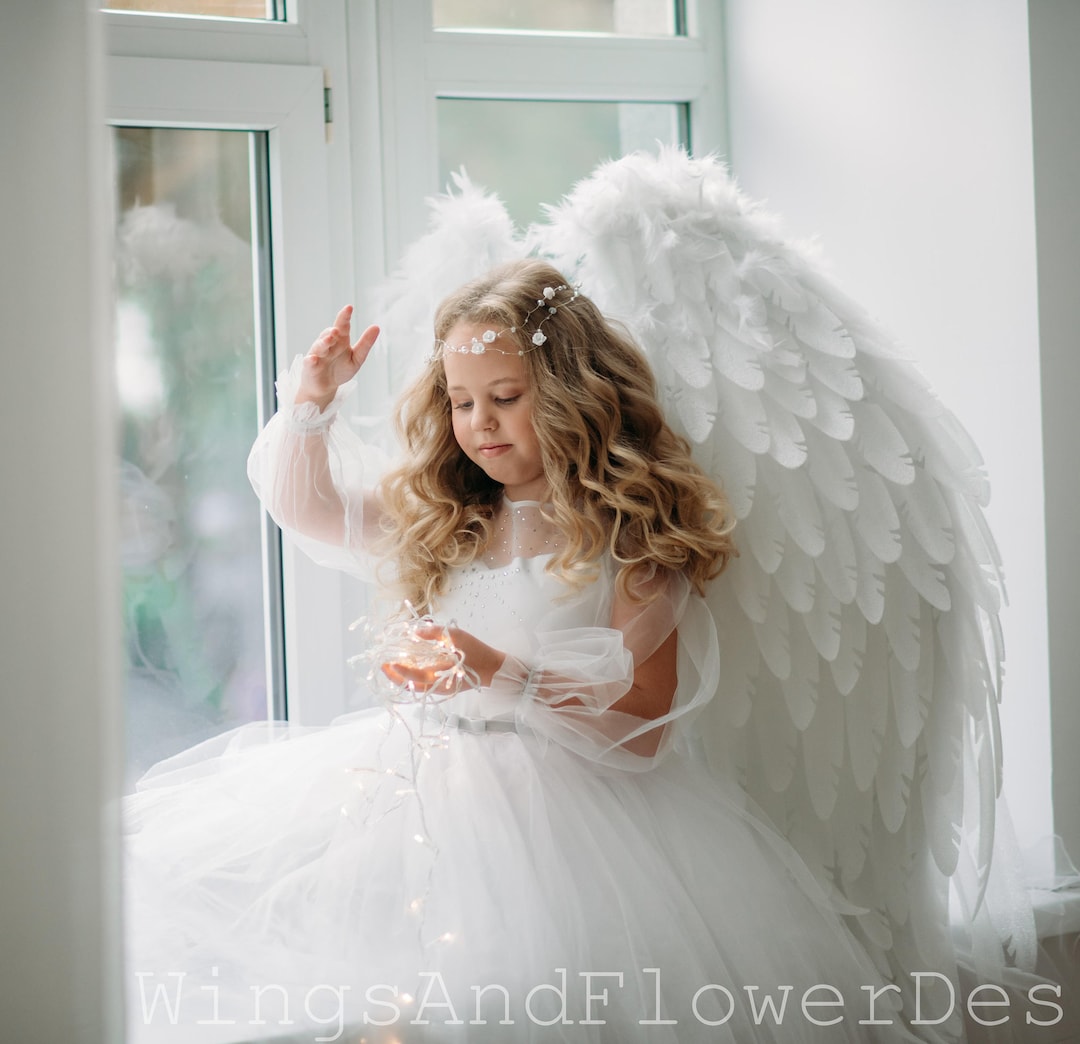 White Kids Angel Wings, Kids Angel Wings, Victoria Secret White Kids Angel Wings, Kids Angel Wings, Victoria Secret