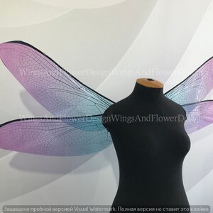 Dragonfly wings, butterfly blue purple wings, elf wings, fairy wings, wings Photo Prop, butterfly wings, fantasy halloween, magical fairy, image 8