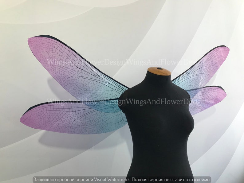 Dragonfly wings, butterfly blue purple wings, elf wings, fairy wings, wings Photo Prop, butterfly wings, fantasy halloween, magical fairy, image 8