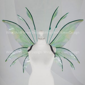 Green Butterfly Wings: Forest Fairy Costume, Photo Prop