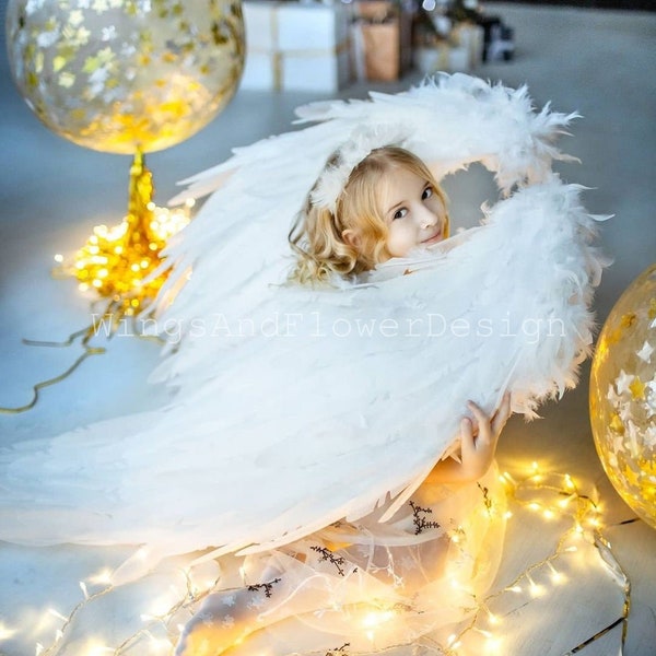 Valentine's day cupid Angel wings, white kids angel wings, kids angel wings, wings cosplay, Cupid Valentine's Photo prop, kids wings