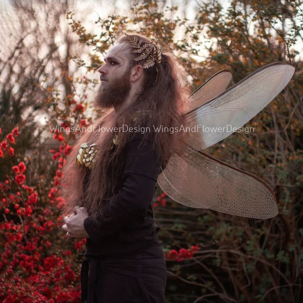 Dragonfly wings, butterfly brown wings, elf wings, fairy wings, wings Photo Prop, butterfly wings, fantasy halloween, magical fairy,