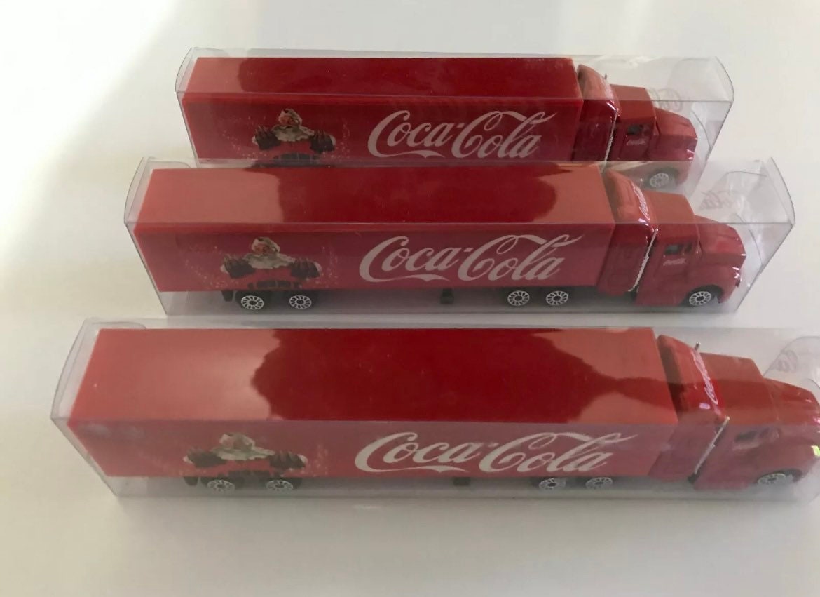 Coca Cola Collectable Toy Truck Set 3 Pieces Christmas Santa Lorry Holidays