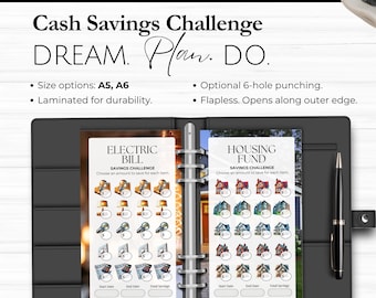 Essentials Savings Challenge and Household Budget Laminated Envelopes