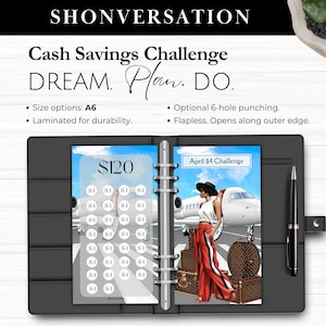 12 Month TRAVEL Savings Challenge Cash Envelope Save 2,382 Dollars, Emergency Fund, Cash Stuffing