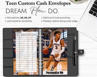 Teen Boy Custom Cash Envelopes