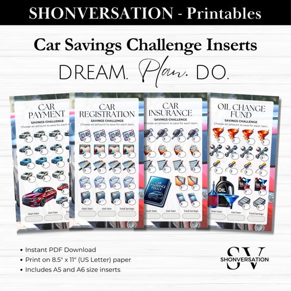 Money Saving Challenge Inserts – 48 Spaartrackers Voor A6 Ringbanden, Budget Planner Voor Envelopsysteem, Geschikt Voor Zelfdiscipline 3 miniatura
