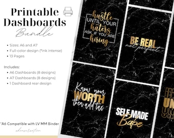 A7 Dashboard Printable - Etsy