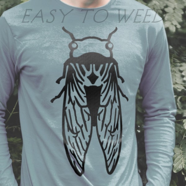 Cicada bug insect easy to weed svg for cricut DIGITAL DESIGN