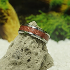 Pet Ashes Ring: Tungsten Band with Eco-Glitter - Cremation Keepsake Jewelry