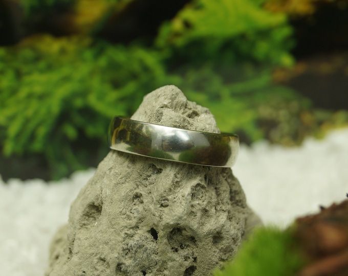 Stainless Steel Ring - 6 mm Band Wedding Ring Gift idea