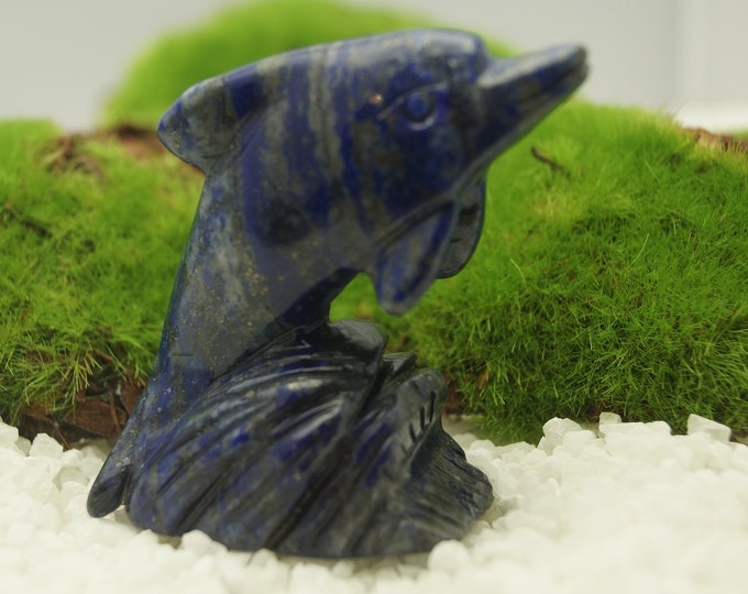 Lapis Lazuli Dolphin - Natural Lapis