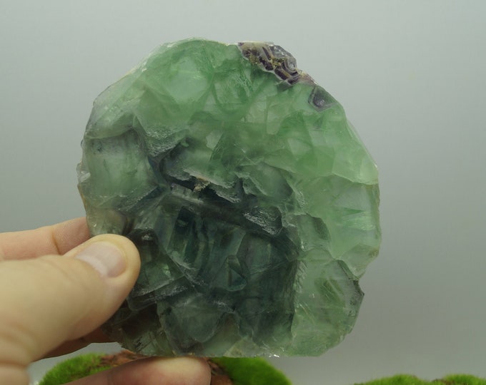 Polished Rainbow Fluorite Slice - Fluorite Slice highly Polished Both Sides - Unique Specimen - Jewellery Making - Lapidary